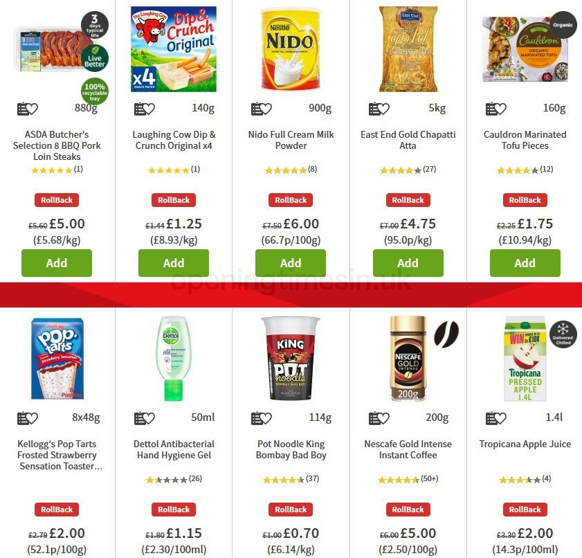 ASDA Offers from 9 October