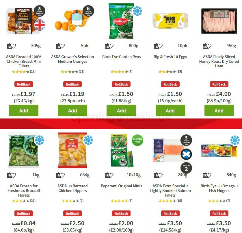 ASDA Offers from 9 October