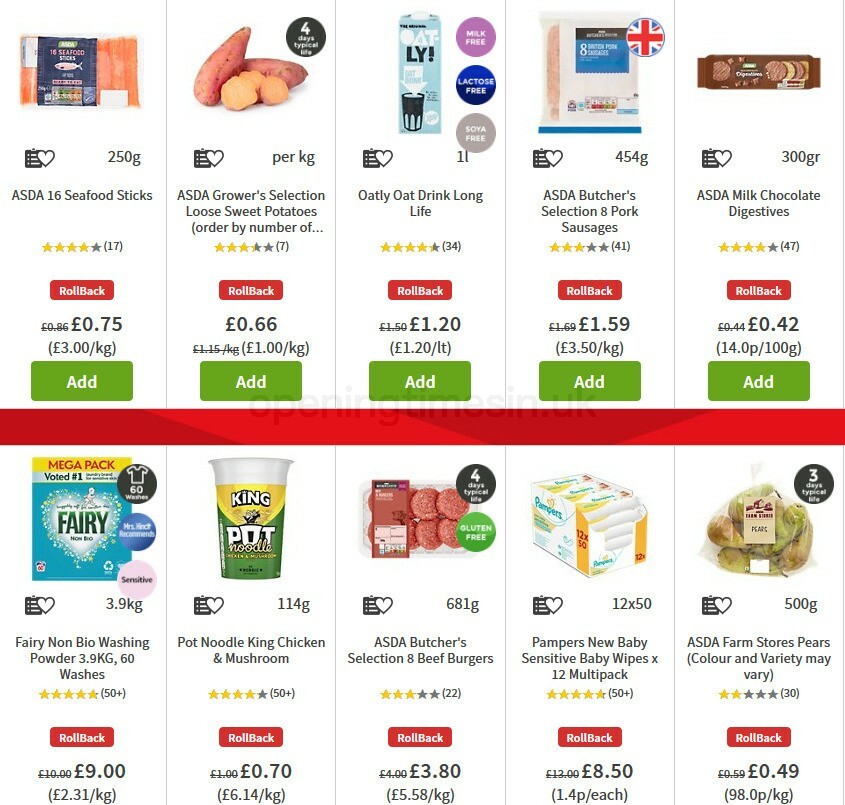 ASDA Offers from 9 October