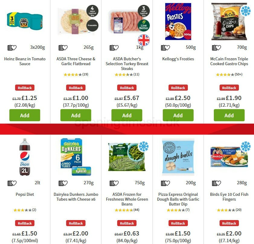 ASDA Offers from 9 October