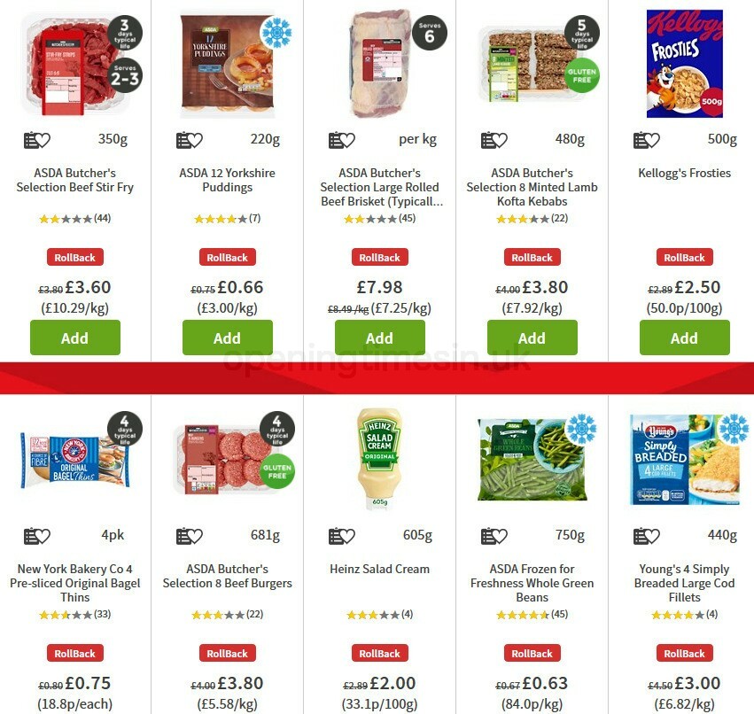 ASDA Offers from 23 October