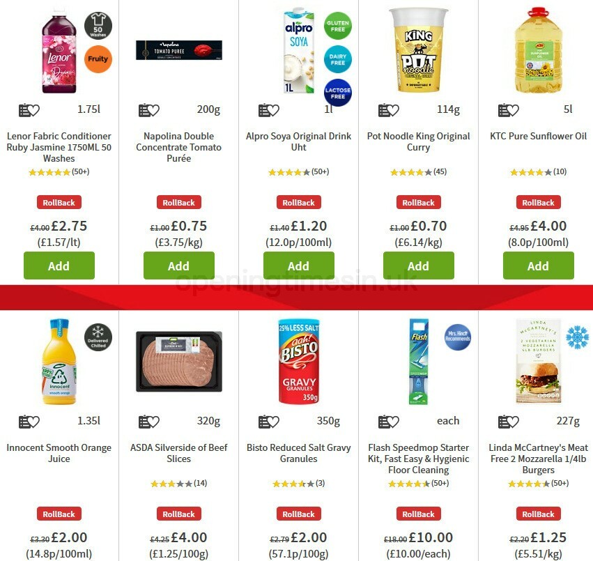 ASDA Offers from 23 October