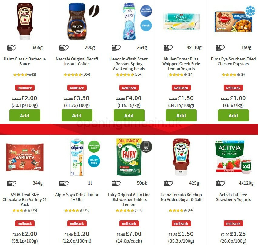 ASDA Offers from 23 October