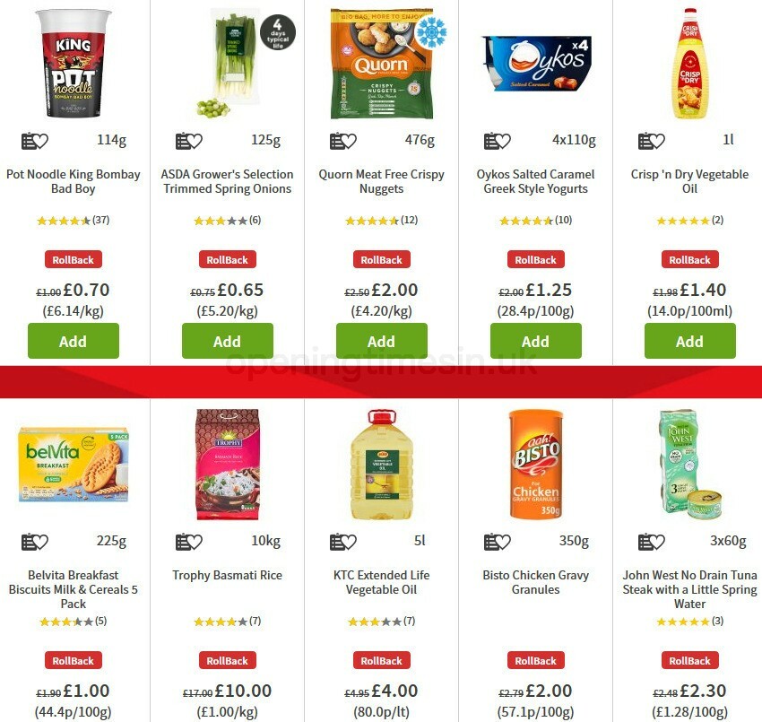 ASDA Offers from 23 October