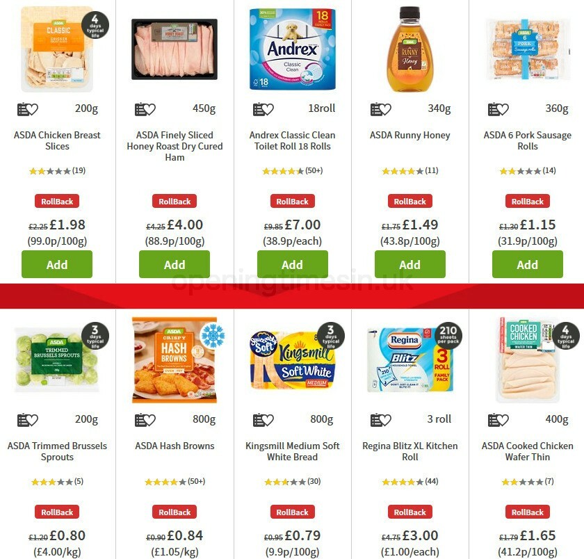 ASDA Offers from 30 October