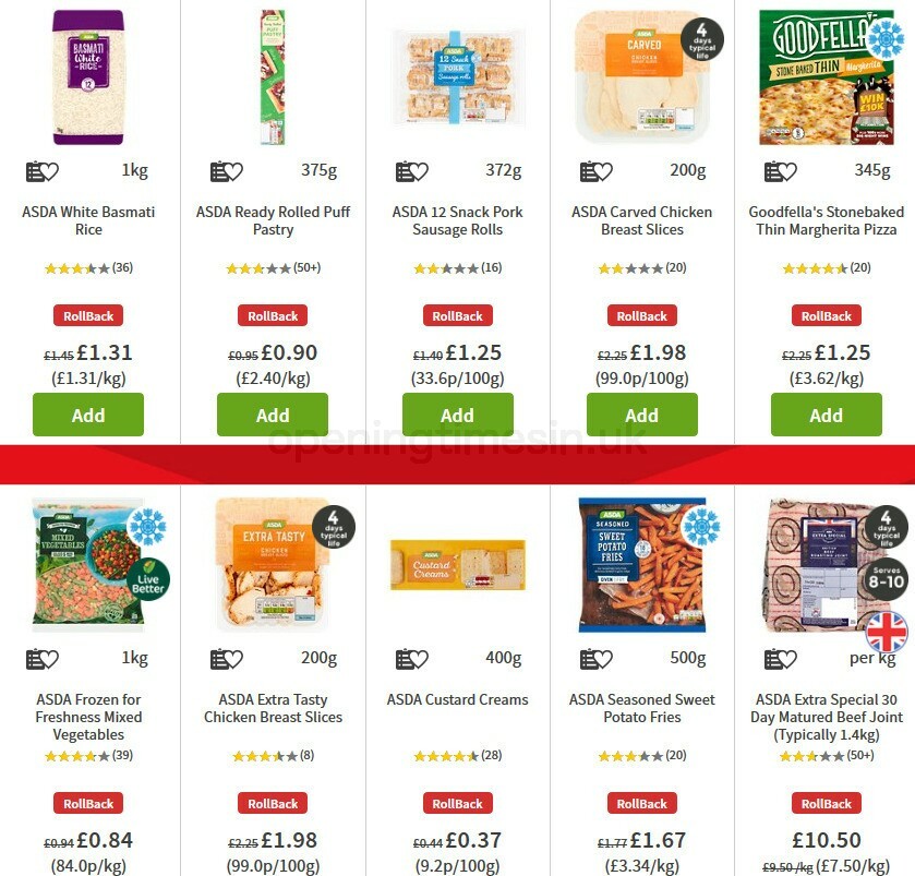 ASDA Offers from 30 October