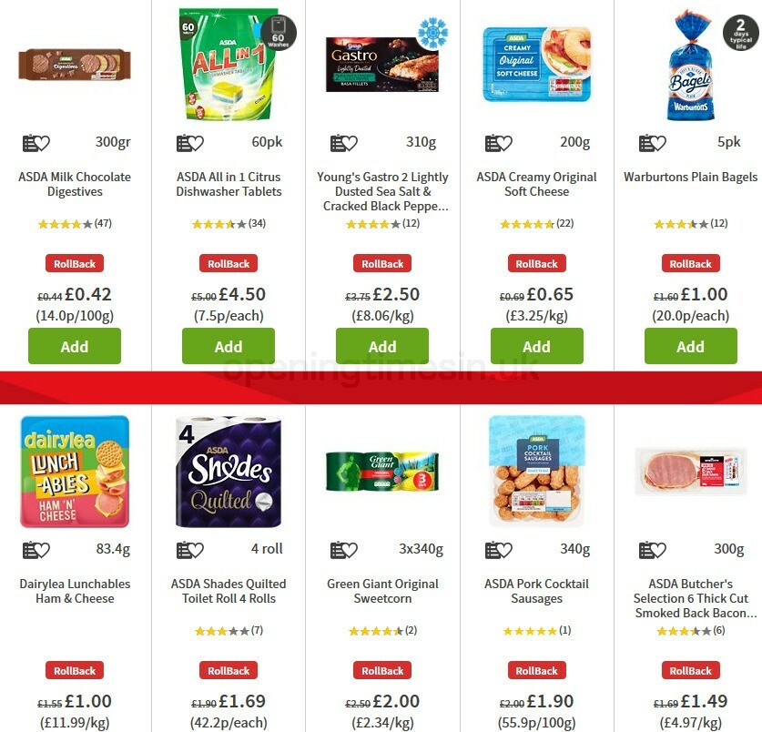 ASDA Offers from 30 October