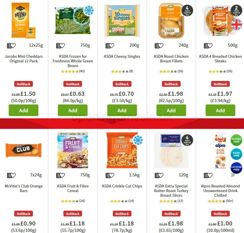 ASDA Offers from 30 October