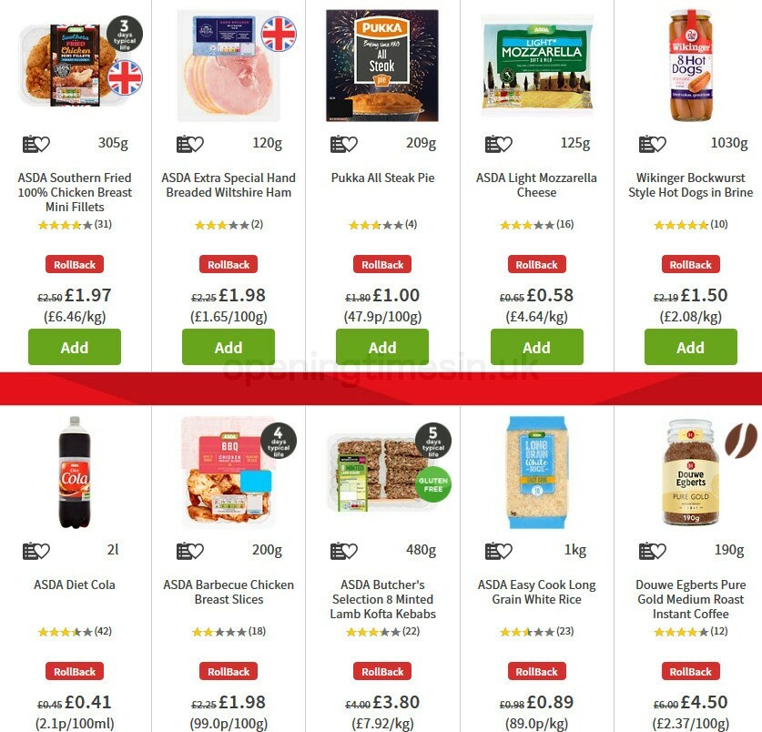 ASDA Offers from 30 October