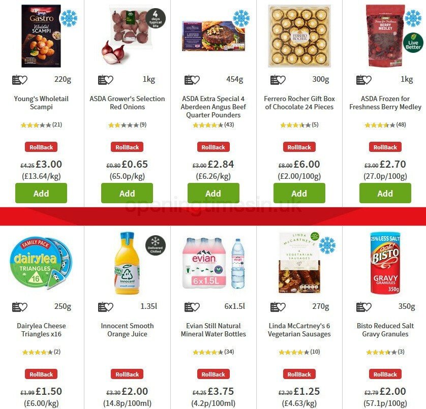 ASDA Offers from 30 October