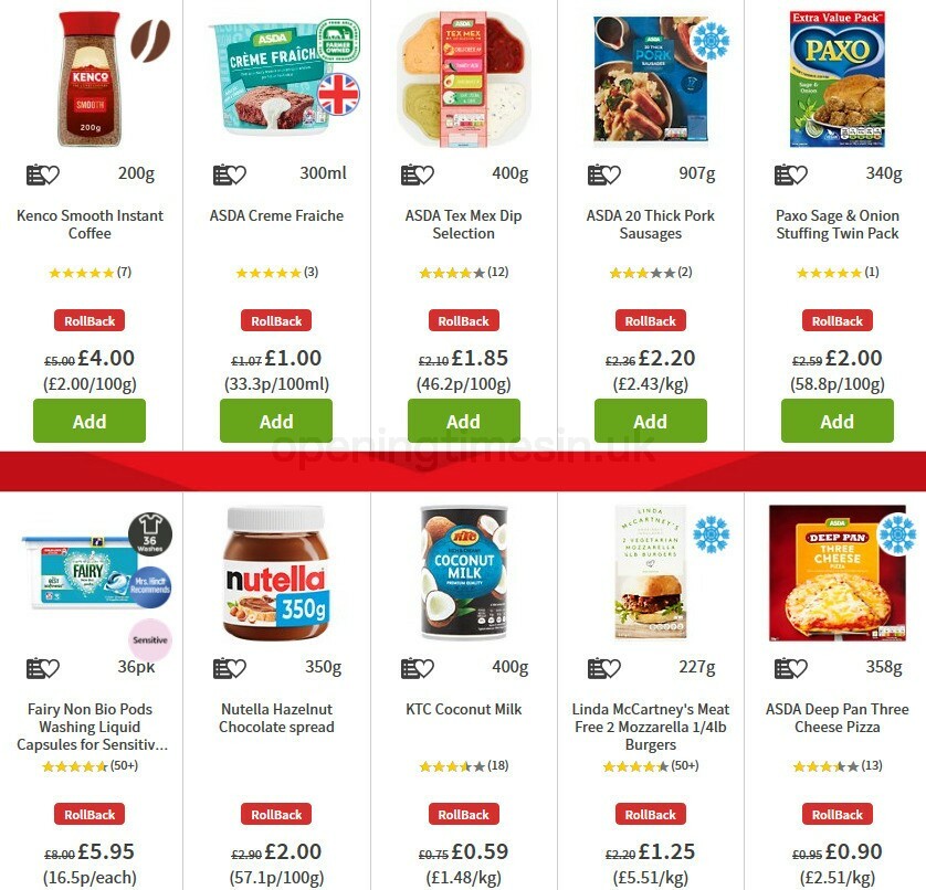 ASDA Offers from 30 October