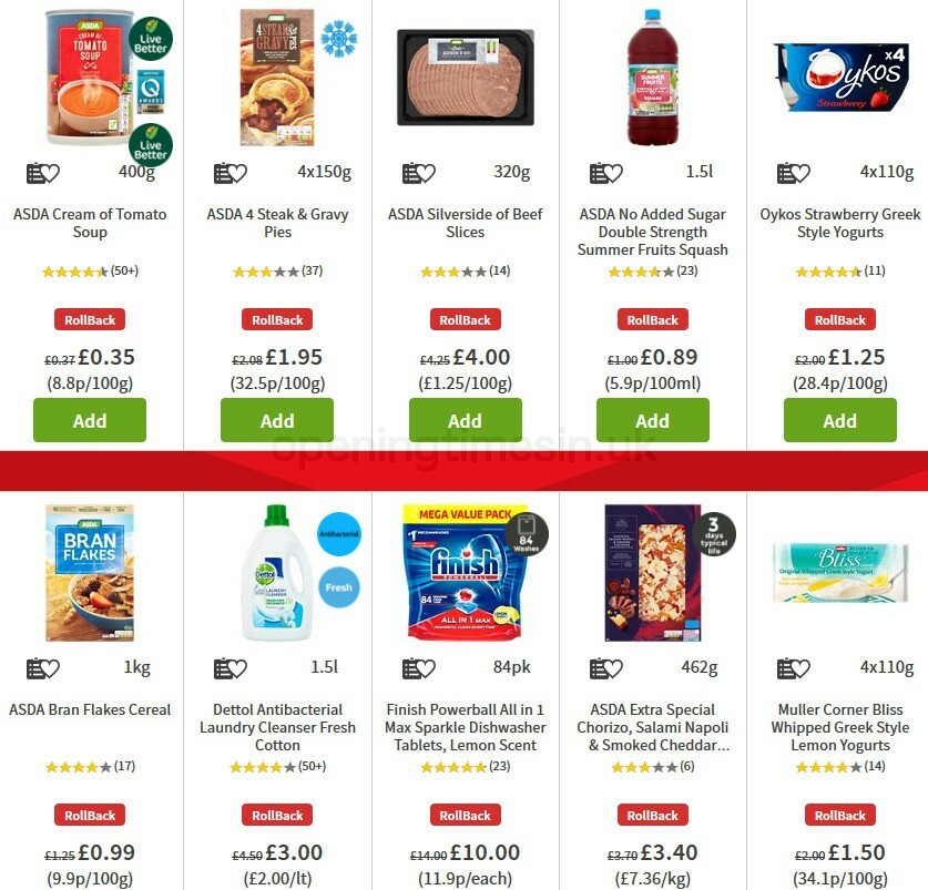 ASDA Offers from 30 October