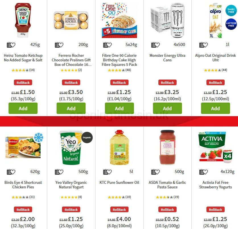 ASDA Offers from 30 October