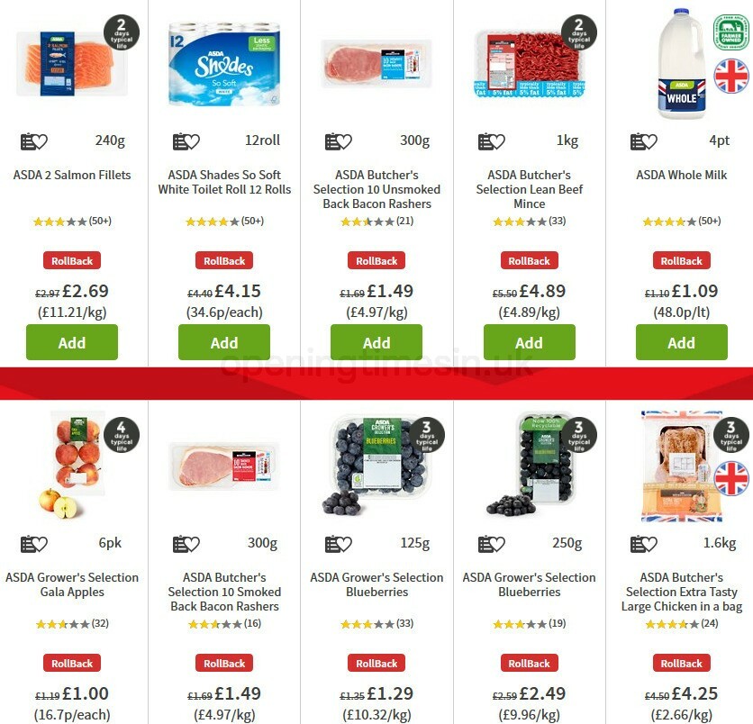 ASDA Offers from 30 October