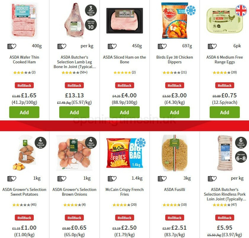 ASDA Offers from 30 October