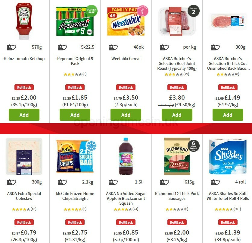 ASDA Offers from 30 October