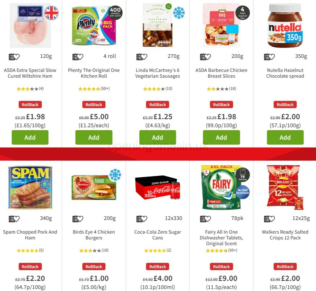 ASDA Offers from 6 November