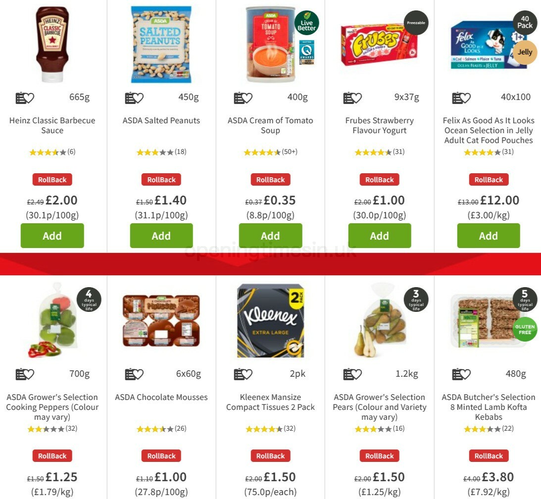 ASDA Offers from 6 November