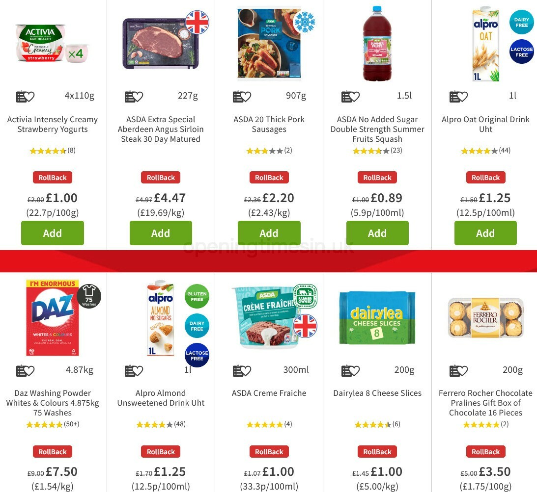 ASDA Offers from 6 November