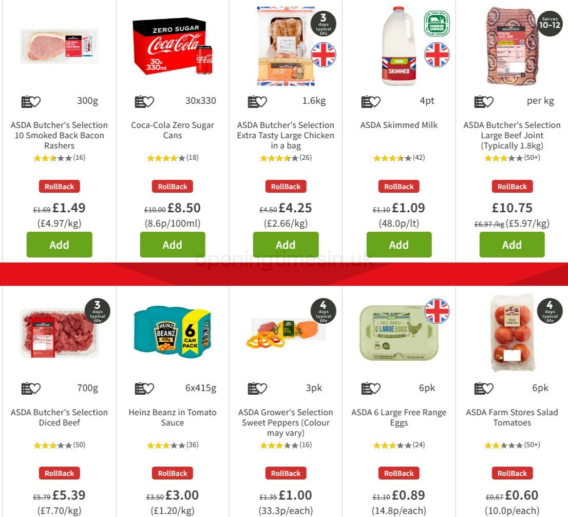 ASDA Offers from 6 November