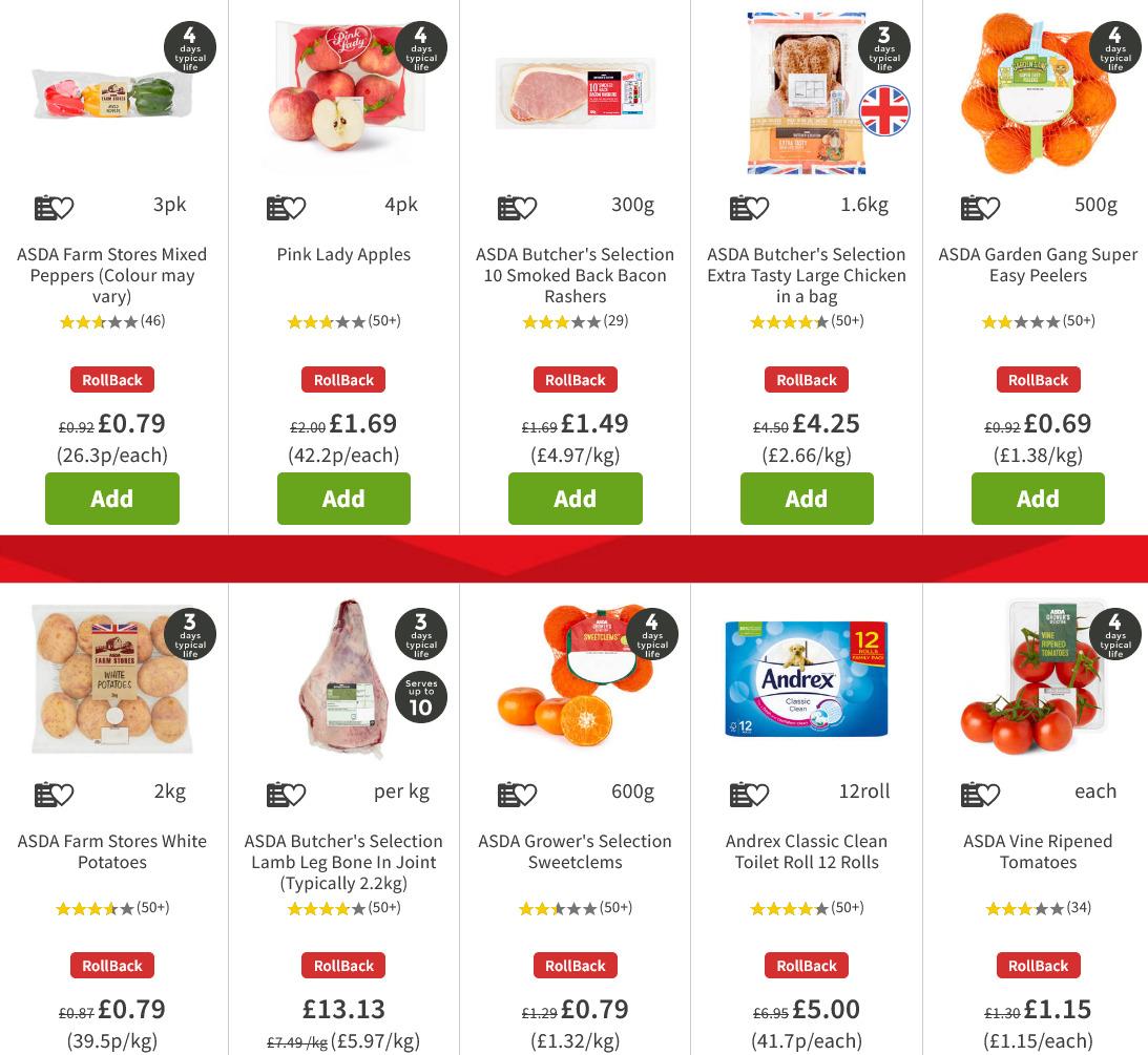 ASDA Offers from 20 November