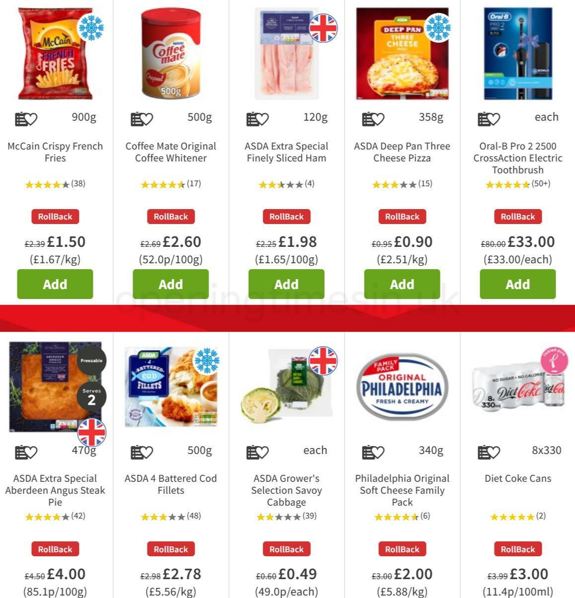 ASDA Offers from 4 December