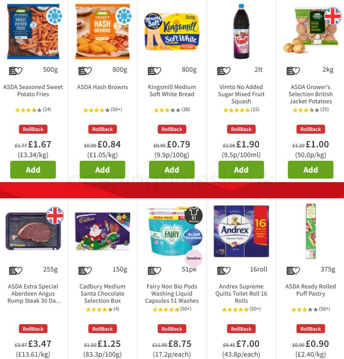 ASDA Offers from 4 December