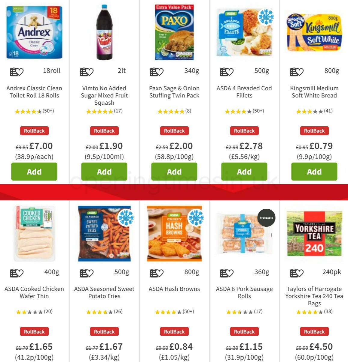 ASDA Offers from 18 December