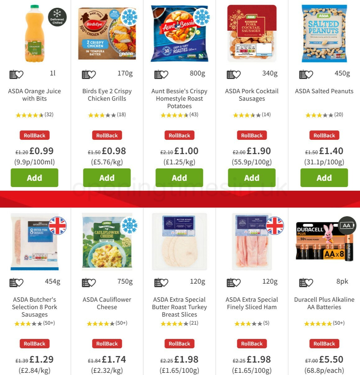 ASDA Offers from 18 December