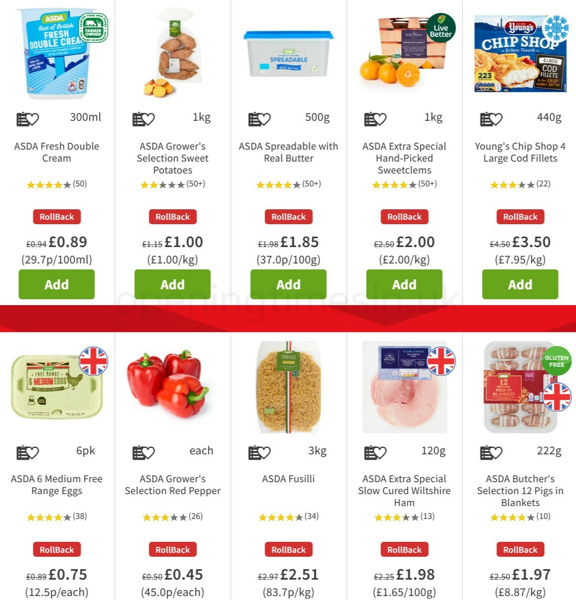 ASDA Offers from 18 December