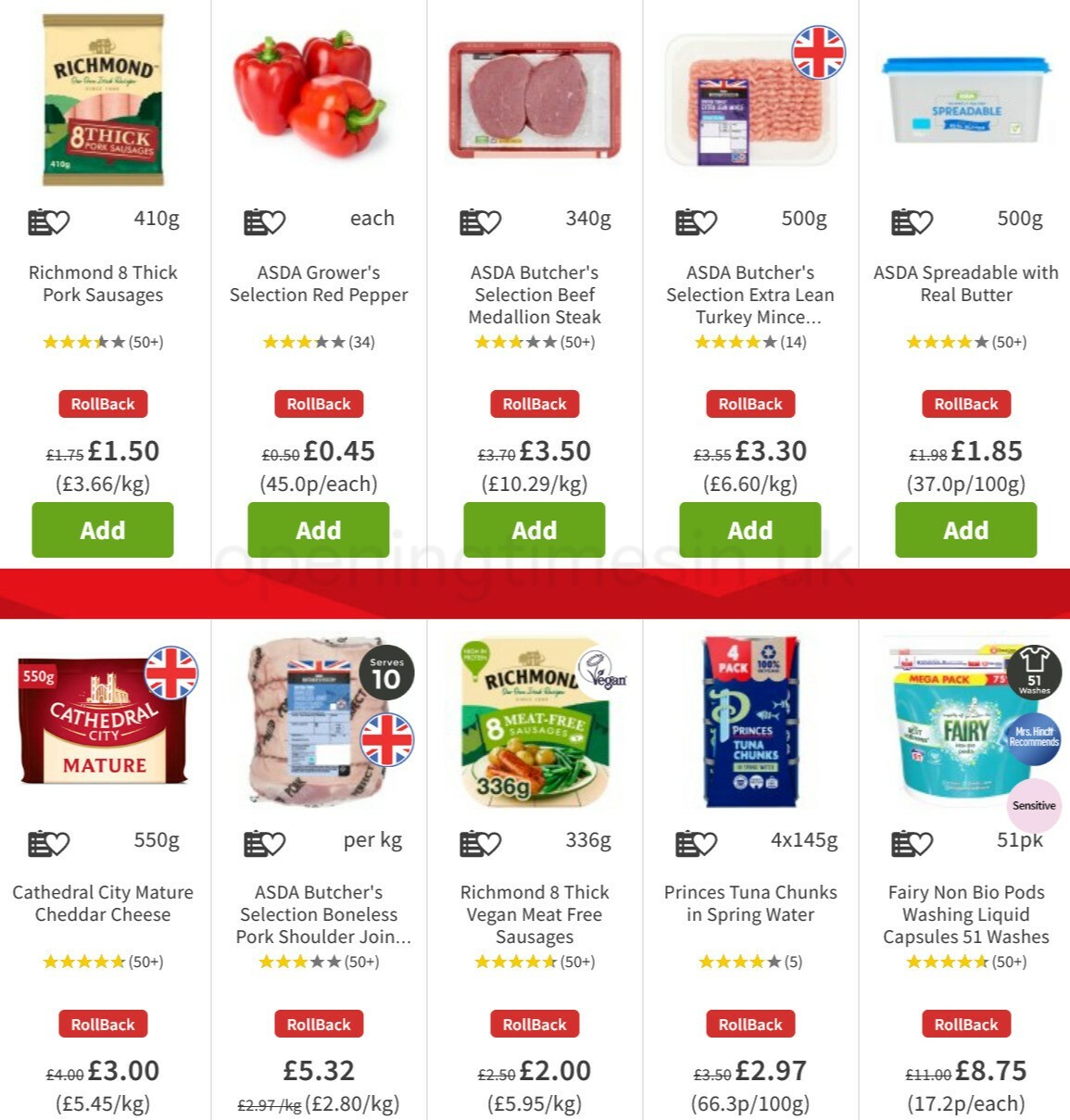 ASDA Offers from 14 January