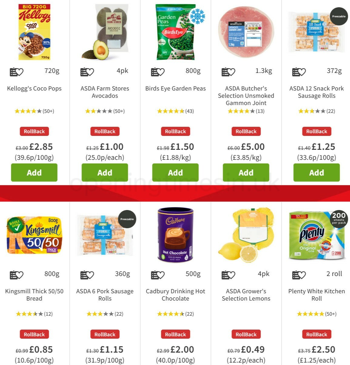 ASDA Offers from 14 January