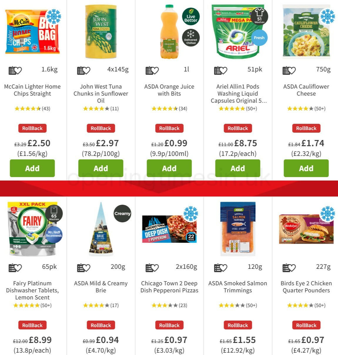 ASDA Offers from 14 January