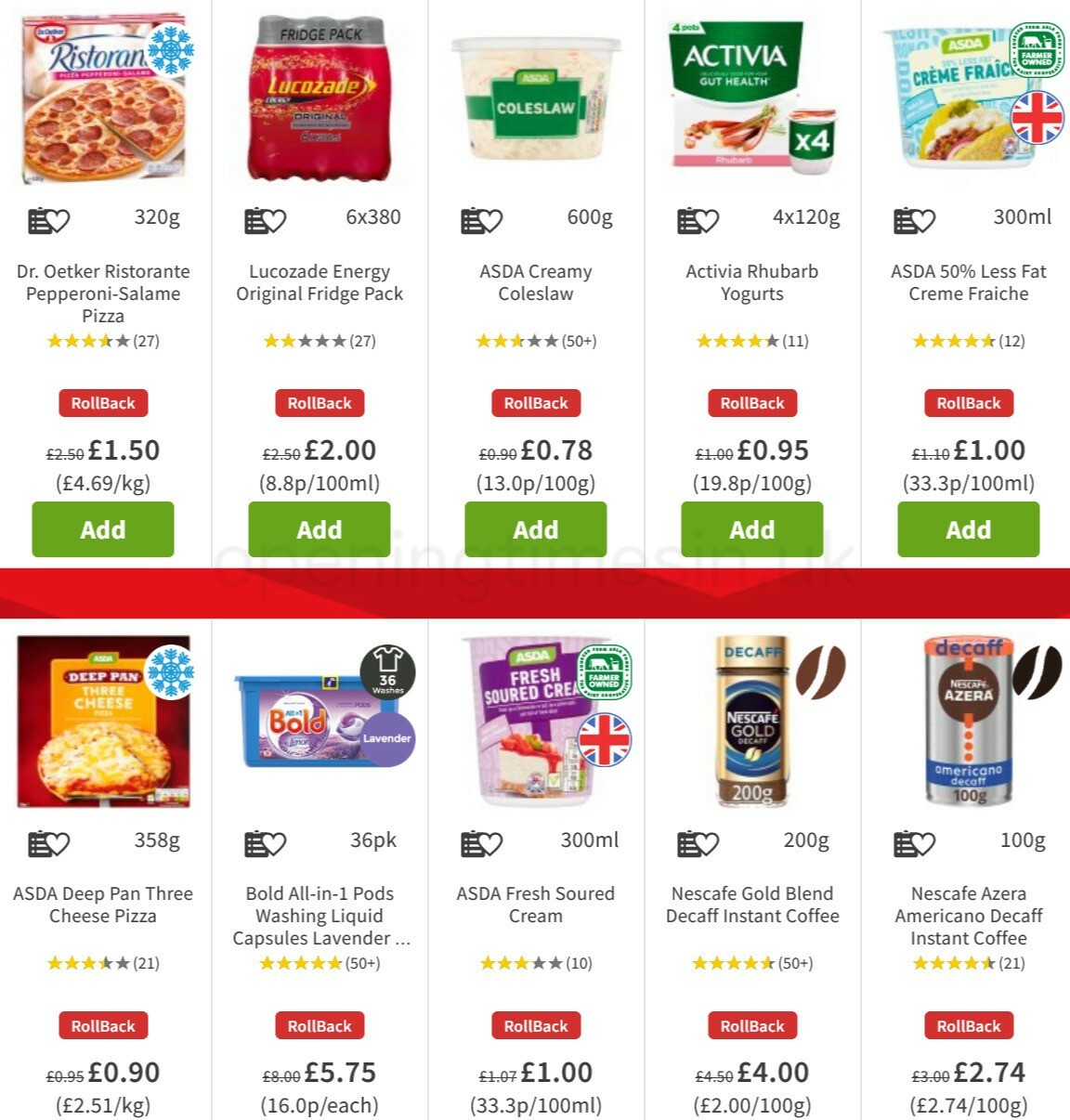 ASDA Offers from 14 January