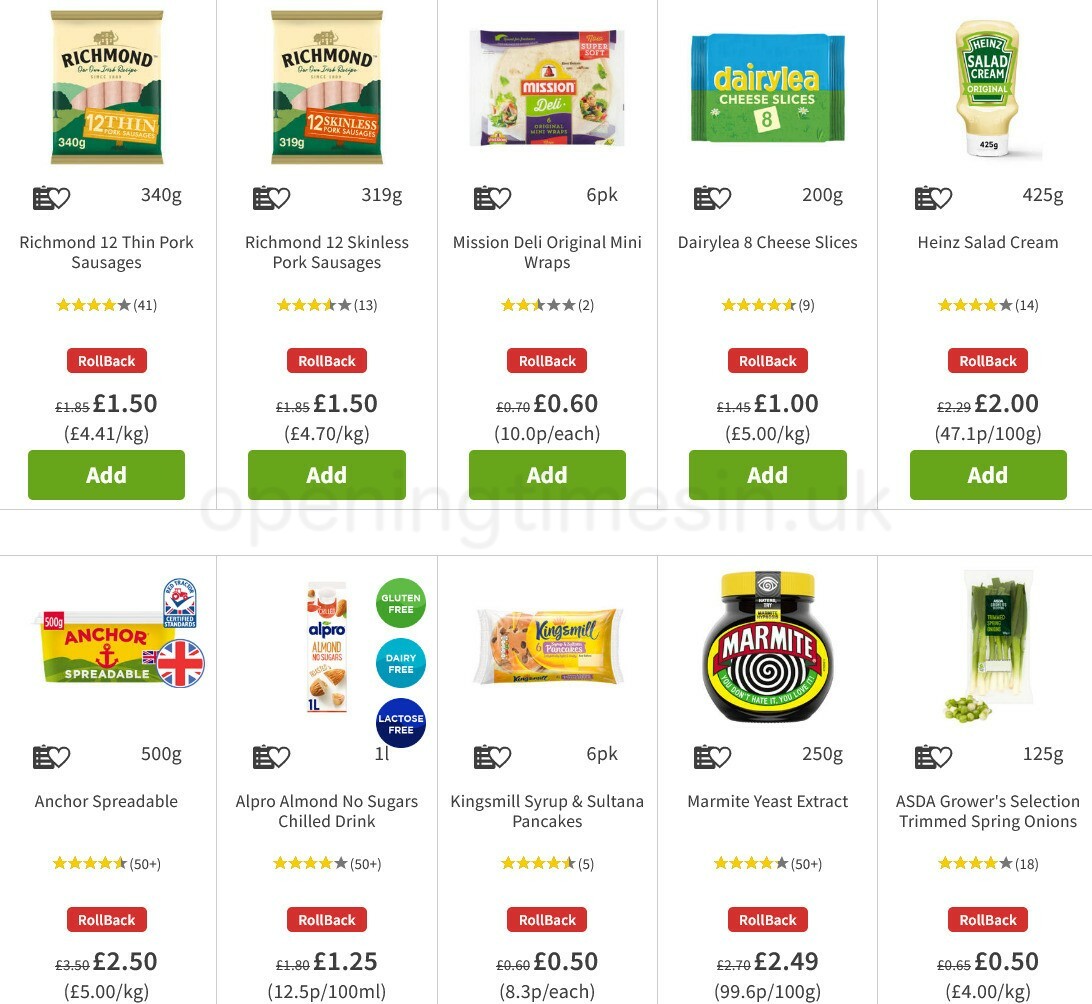 ASDA Offers from 4 March