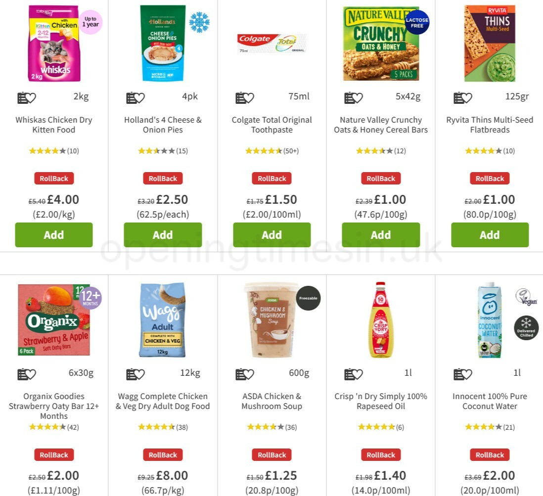 ASDA Offers from 4 March