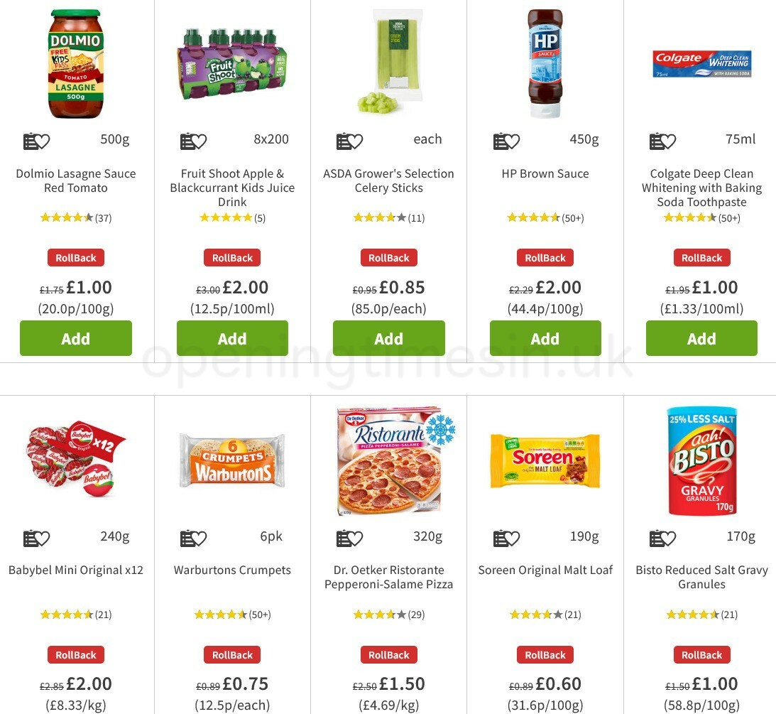 ASDA Offers from 4 March