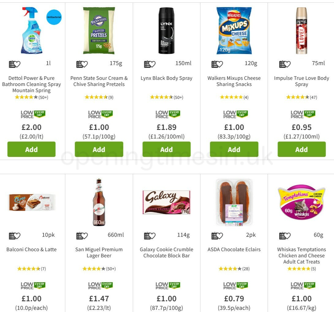 ASDA Offers from 11 March