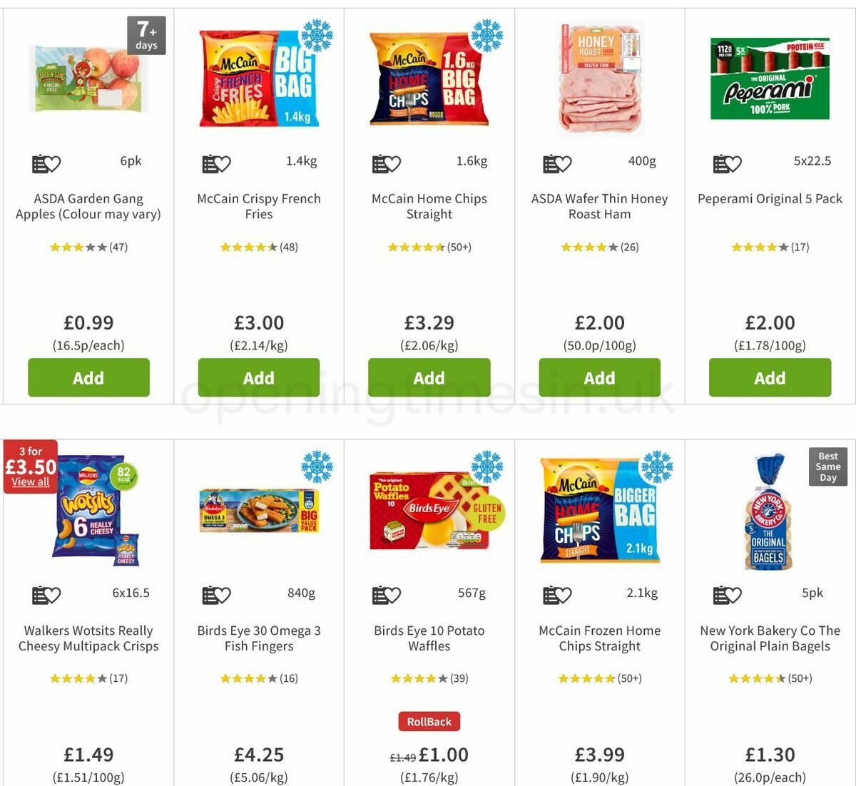 ASDA Back to School Offers from 19 August