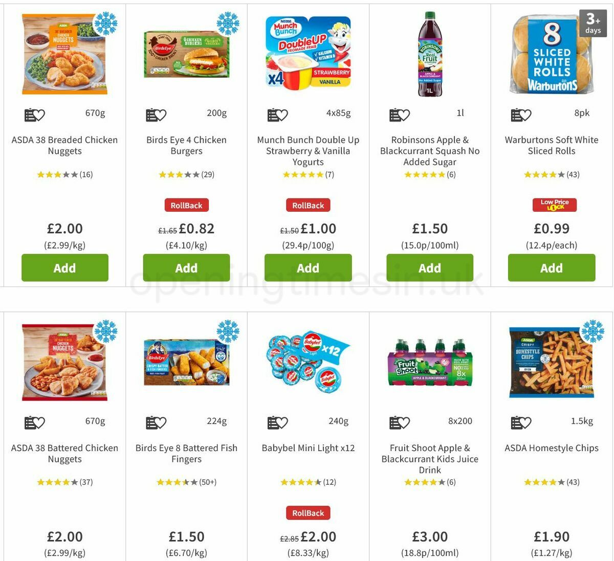 ASDA Back to School Offers from 19 August