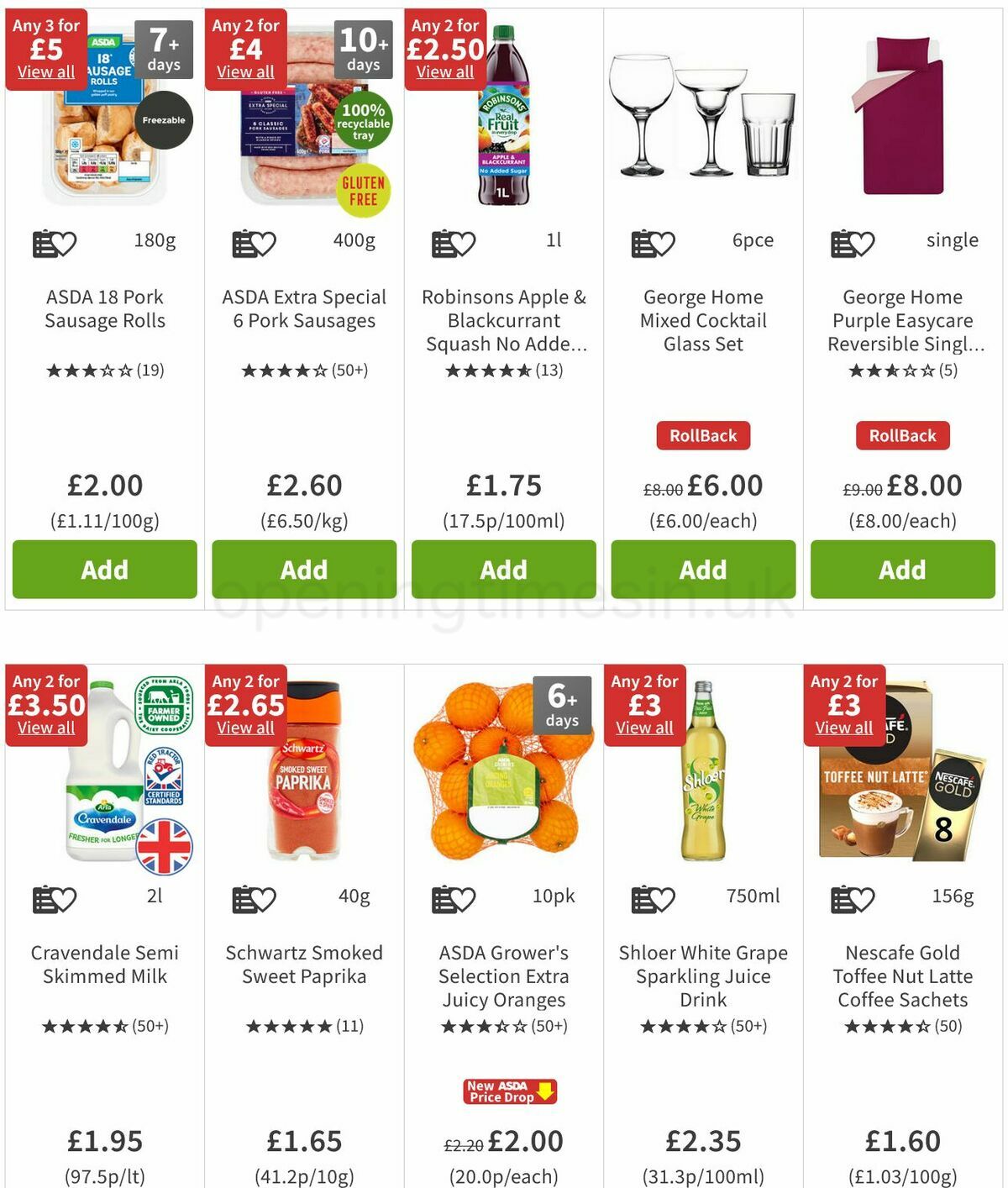 ASDA Offers from 11 March