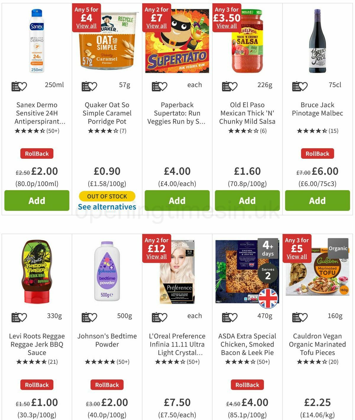 ASDA Offers from 11 March