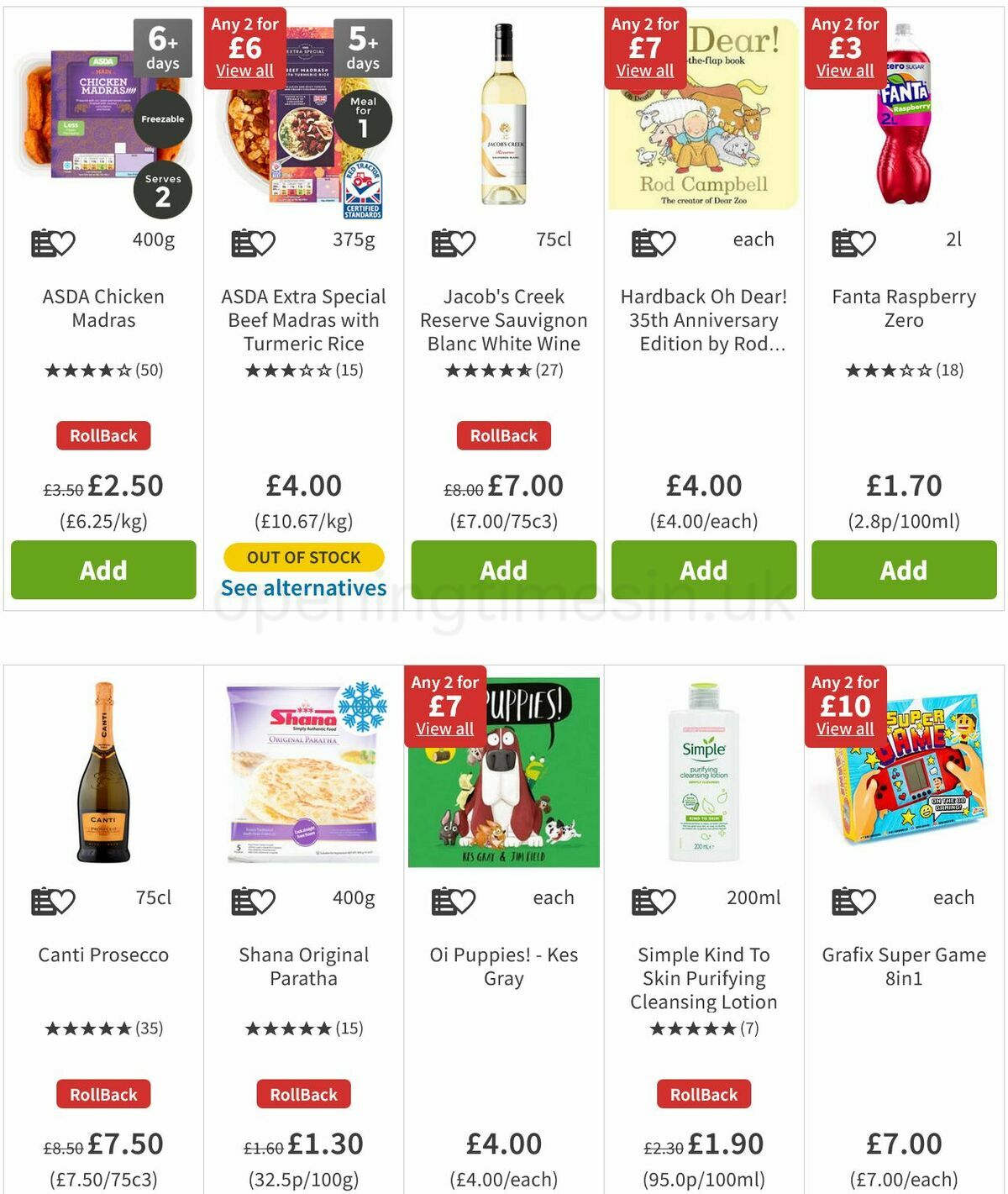 ASDA Offers from 11 March