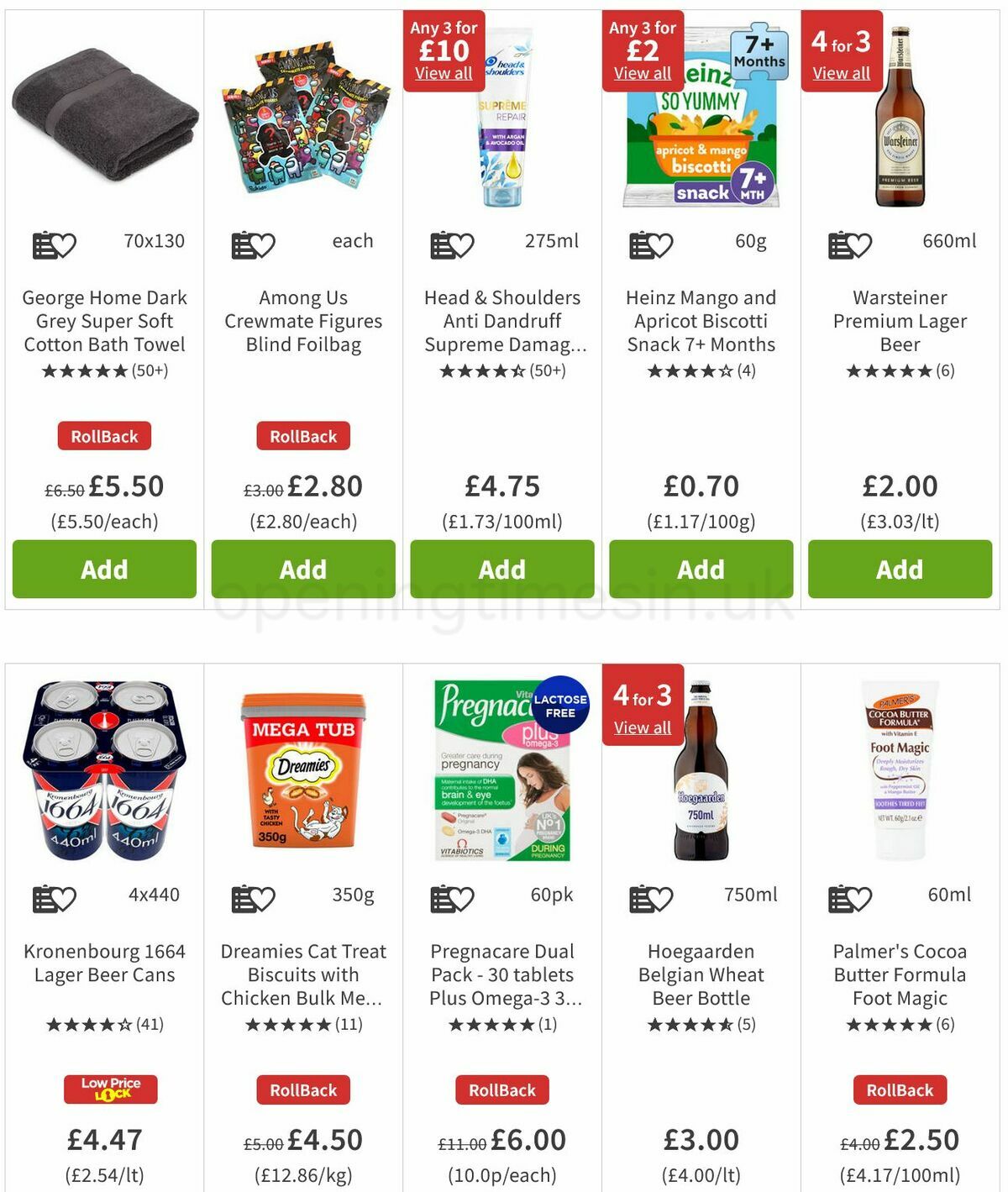 ASDA Offers from 11 March