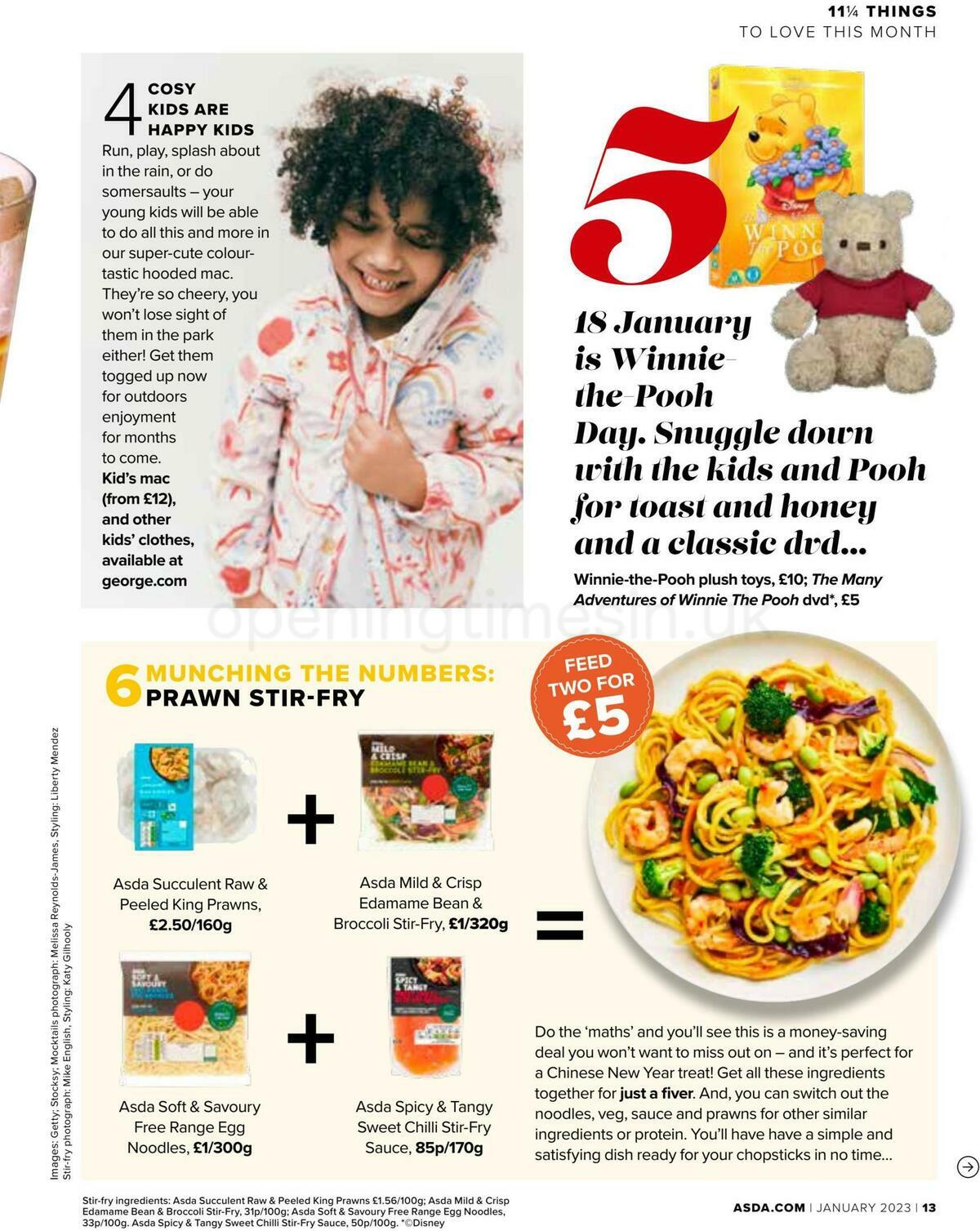 ASDA Magazine January Offers from 1 January