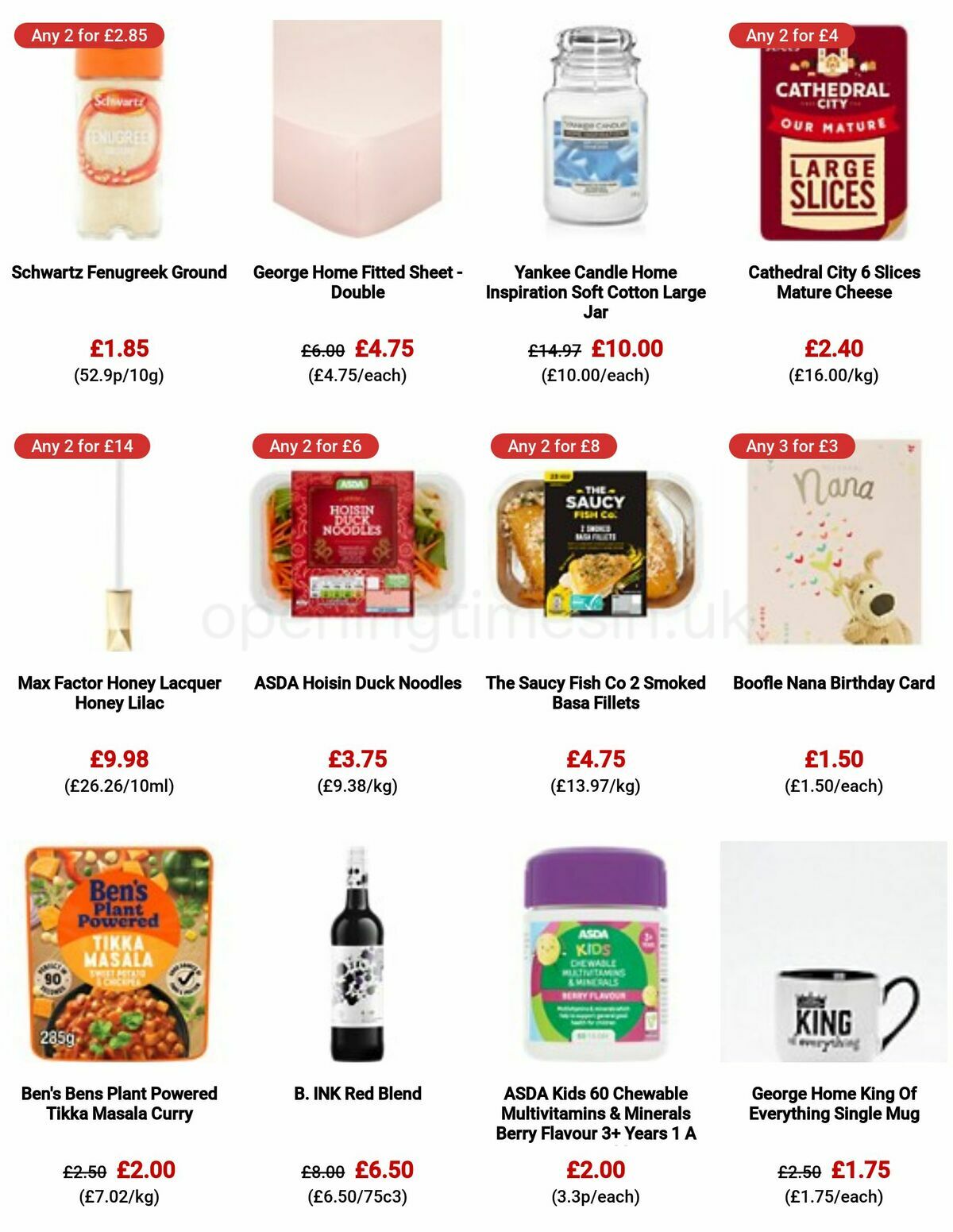 ASDA Offers from 20 January