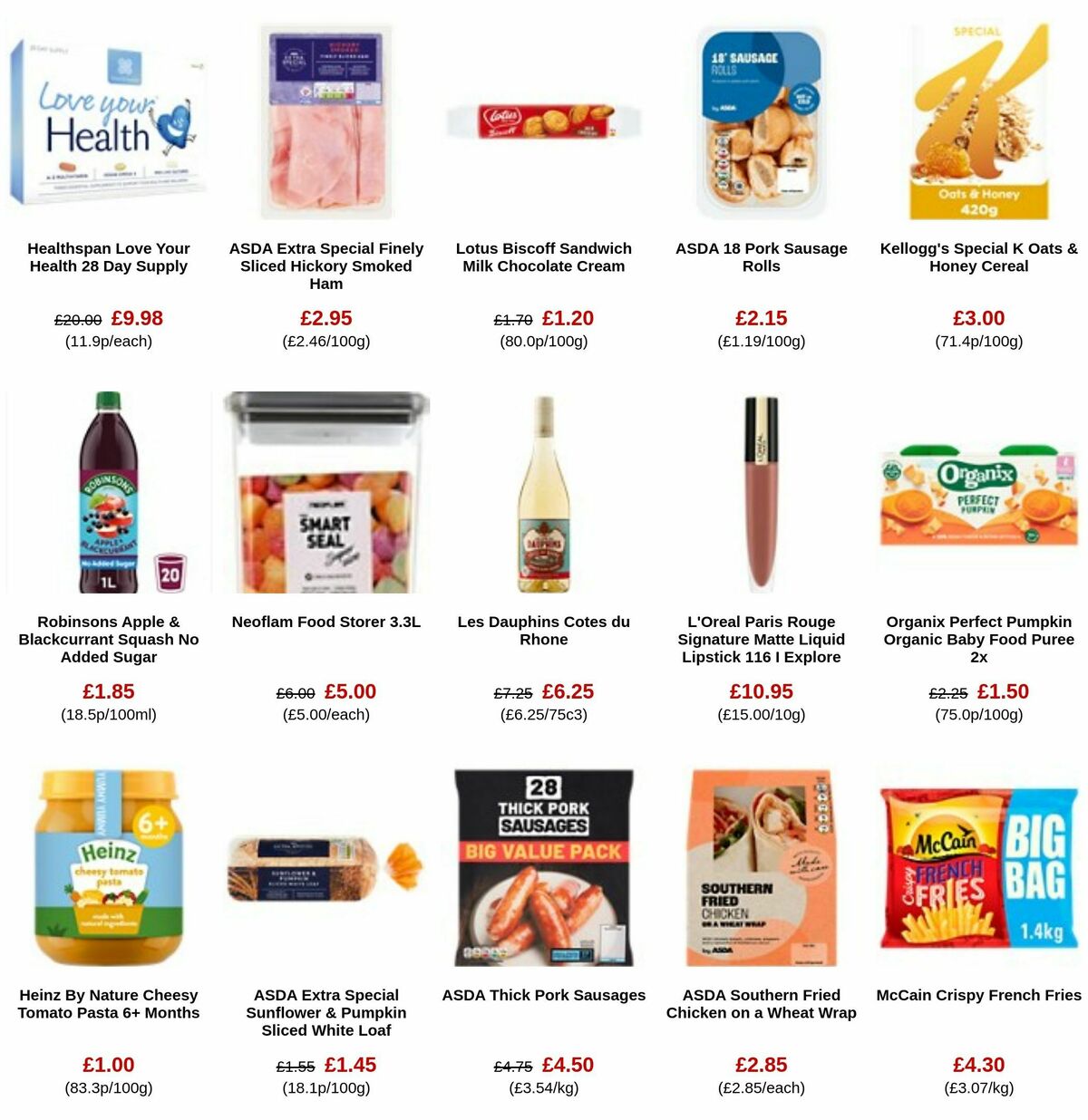 ASDA Offers from 11 August