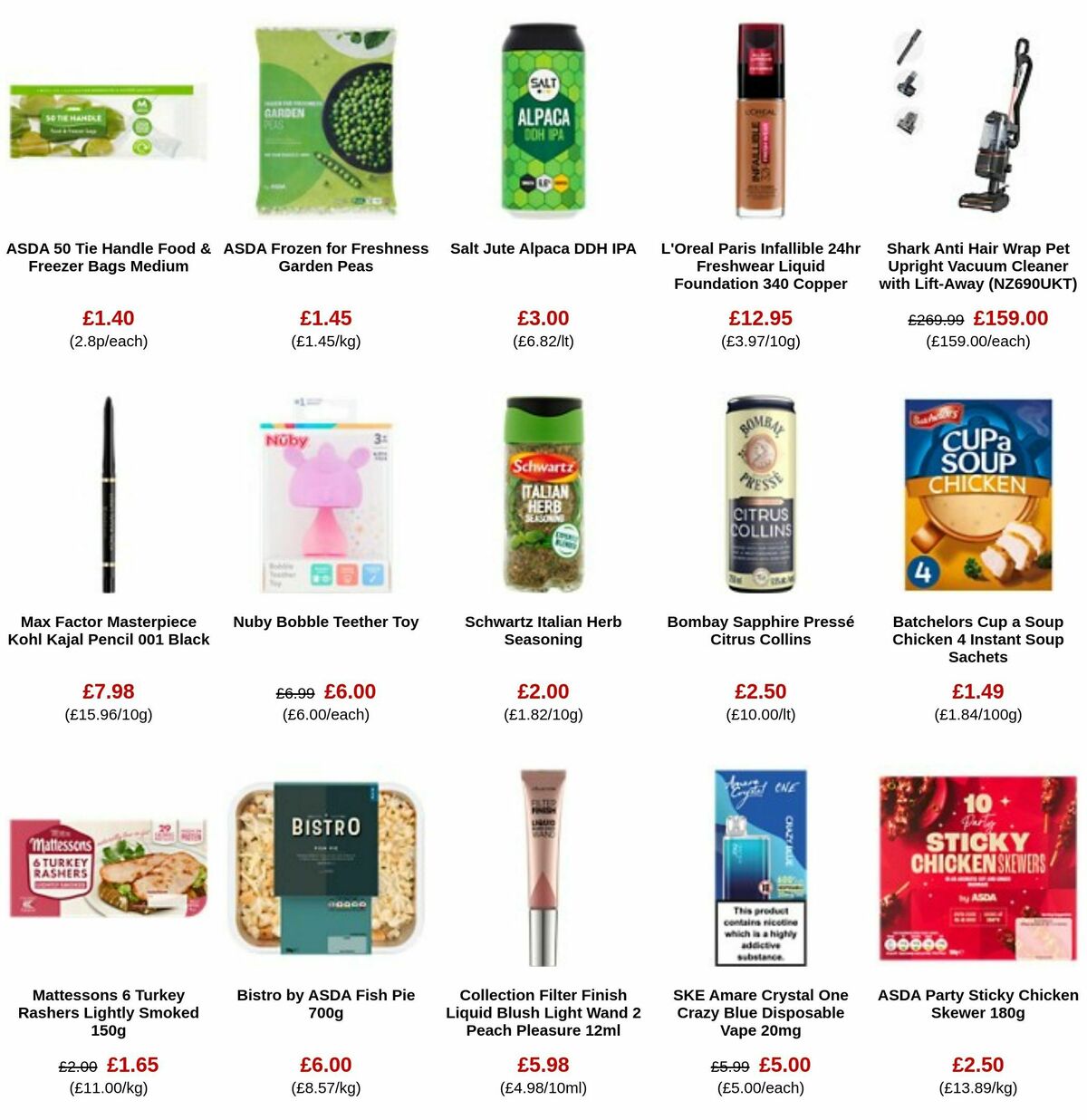 ASDA Offers from 1 December