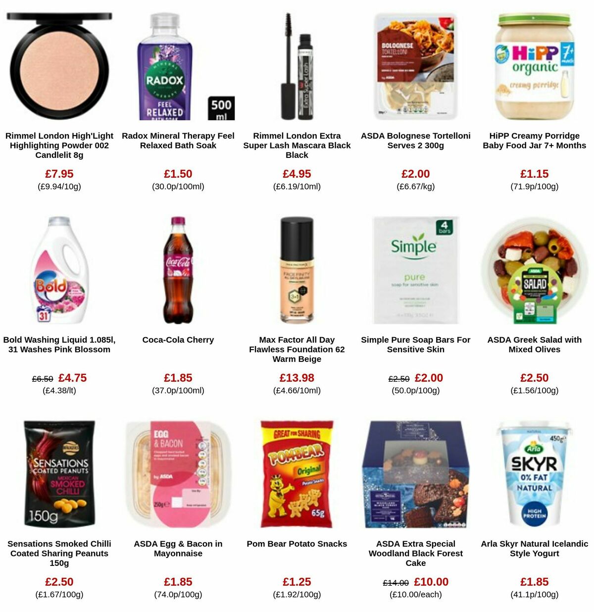 ASDA Offers from 8 December