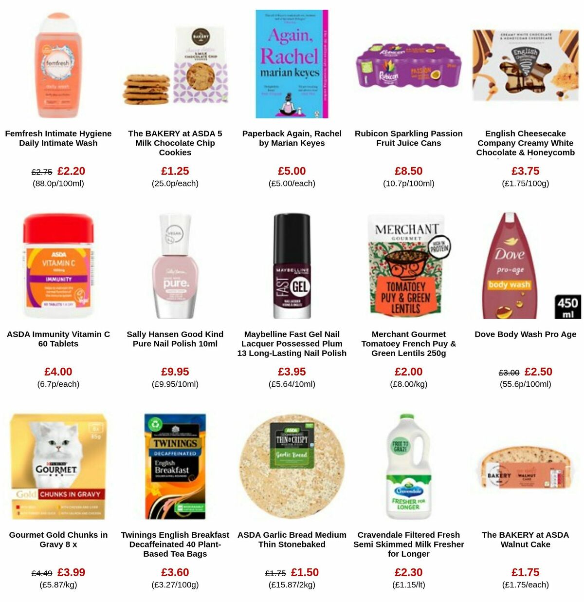 ASDA Offers from 8 December